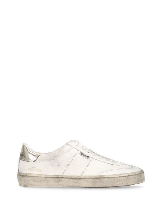 Golden Goose Deluxe Brand White Soul Star Lace-up Sneakers for men