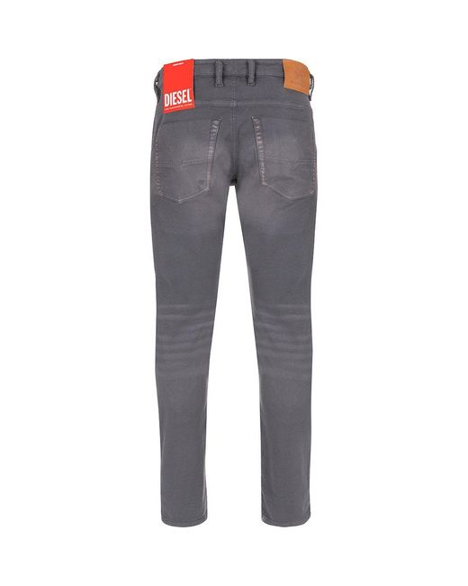 DIESEL Joggjeans Krooley Tapered Jeans in Gray for Men | Lyst