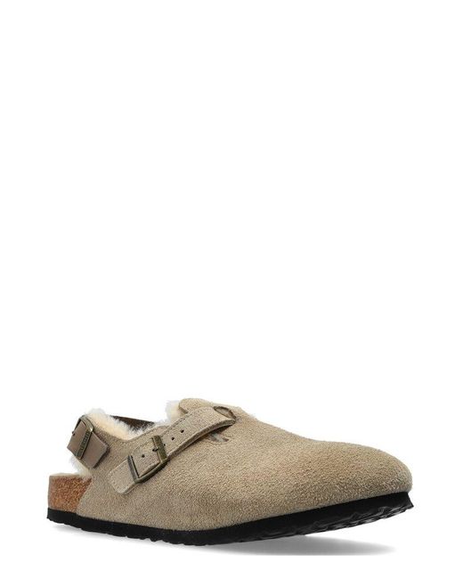 Birkenstock Gray Tokio Shearling Sandals for men