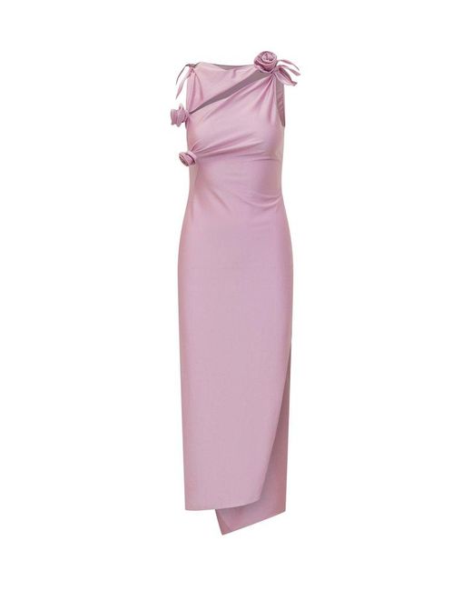 Coperni Purple Flower Gown