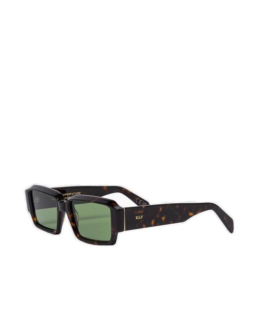 Retrosuperfuture Green Astro 3627 Rectangular Frame Sunglasses for men