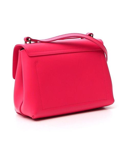 Longchamp Pink Roseau Foldover Top Crossbody Bag