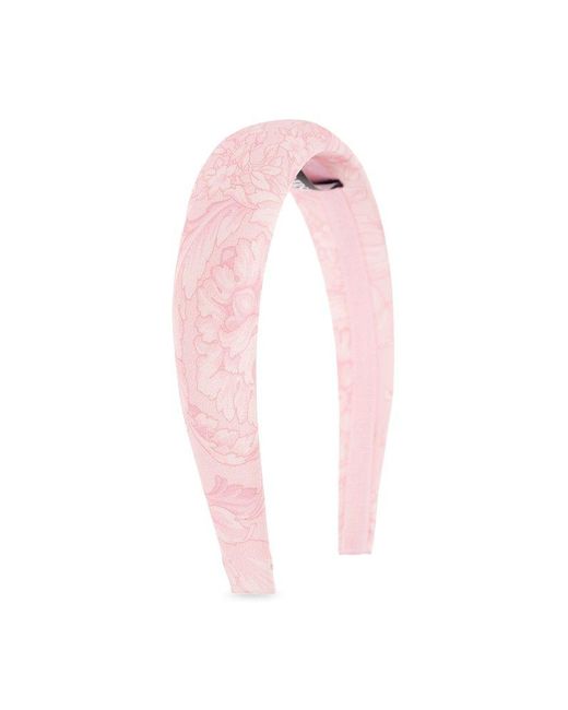 Versace Pink Patterned Headband,