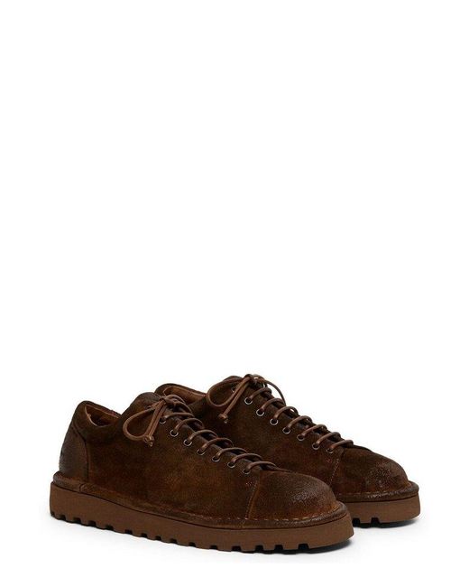 Marsèll Brown Pallottola Pomice Derby Lava Lace-up Shoes