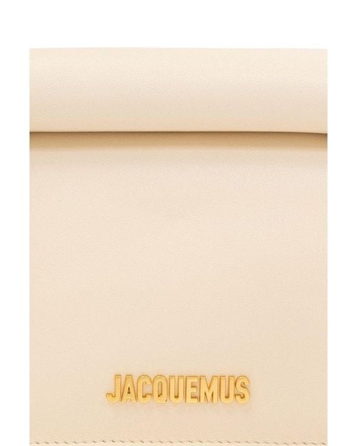 Jacquemus Natural 'la Petite Pochette Rond Carre' Shoulder Bag,