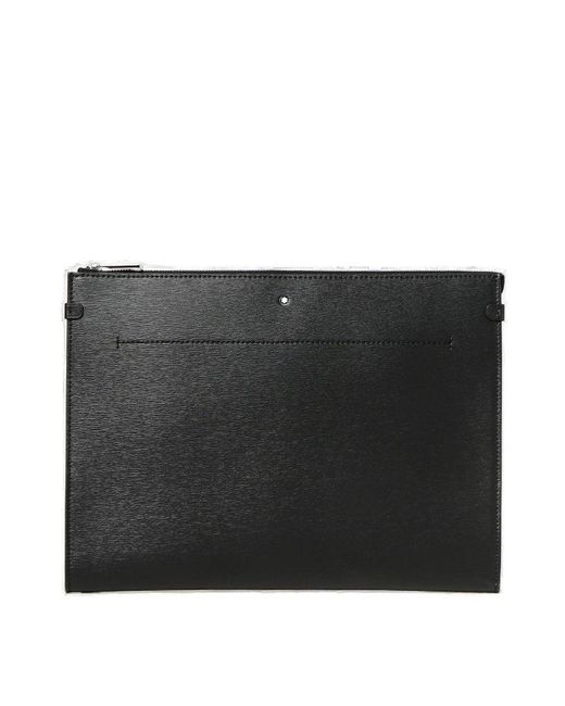 Montblanc Black 4810 Zipped Clutch Bag for men