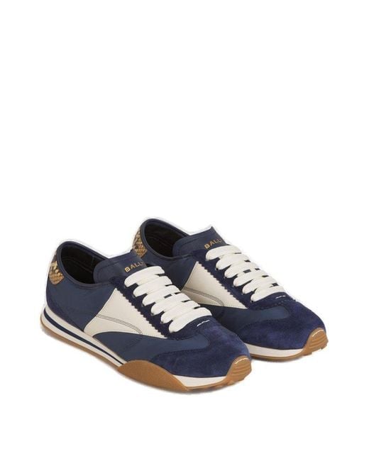 Bally Blue Sussex Leather Sneakers for men