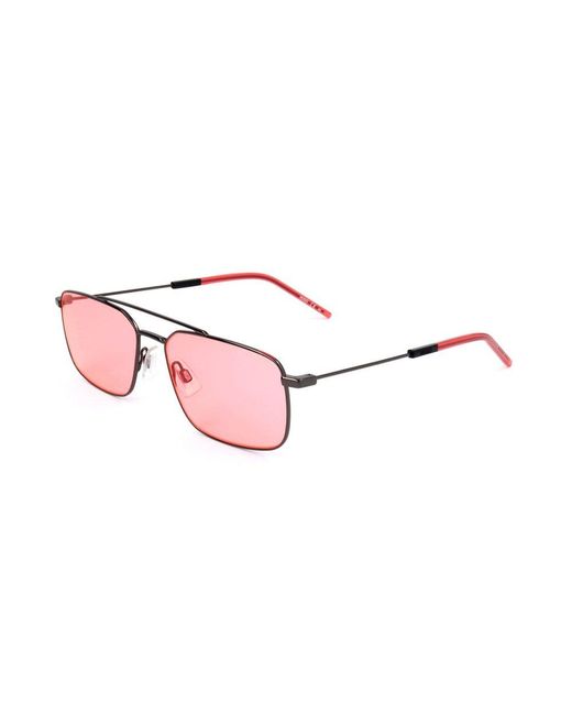 Boss Pink Aviator Frame Sunglasses for men