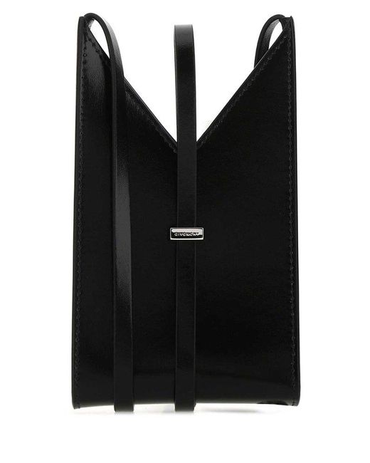 Givenchy Black Cut-Out Detail Phone Pouch