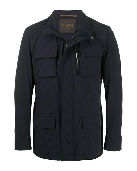 Moorer Black Manolo Utility Jacket for men