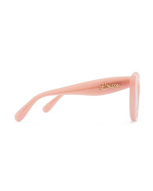 Loewe Pink Circle Frame Sunglasses