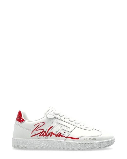 Balmain White Swan Lipstick Trainers