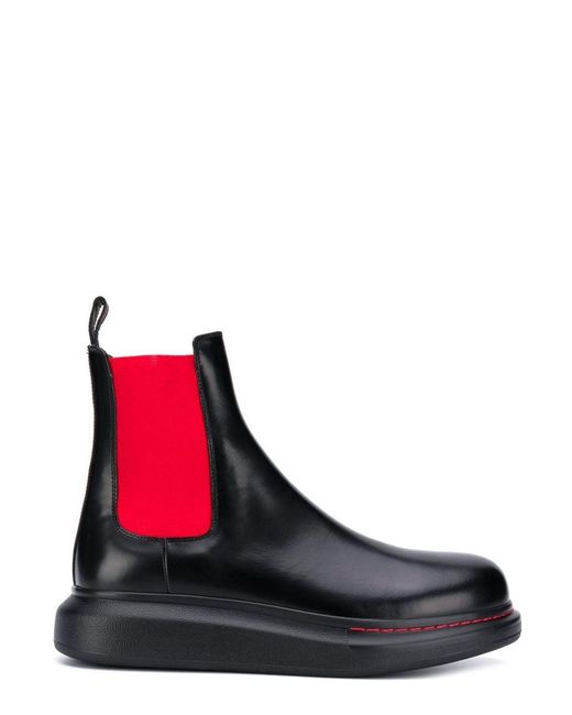 Alexander McQueen Black Hybrid Chelsea Boots for men