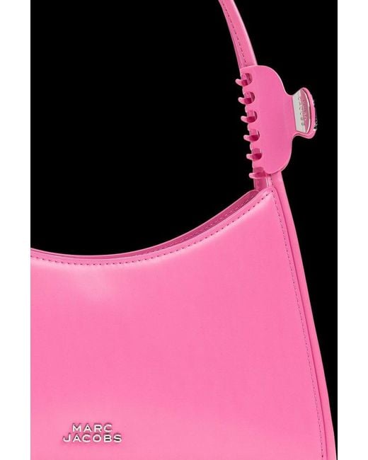 Marc Jacobs Pink The Glam Claw Clip Shoulder Bag