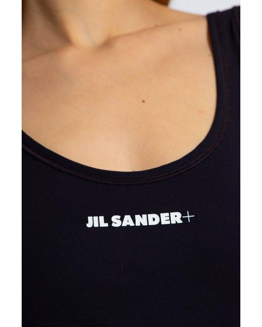 Jil Sander Blue One-Piece Swimsuit