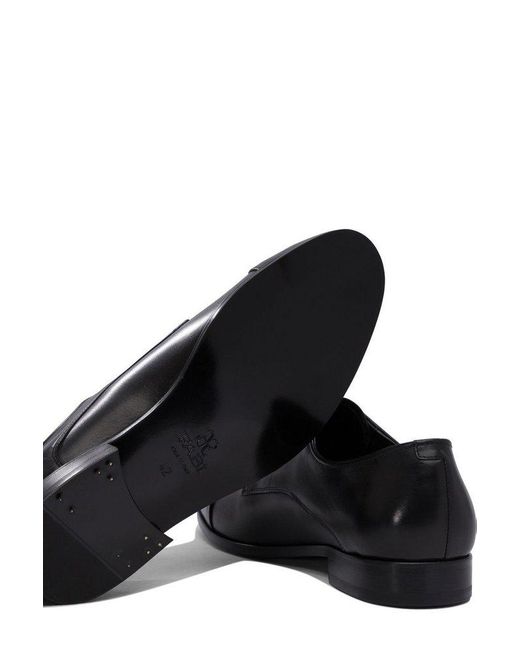 Fabi Black Classic Lace-Up Shoes for men