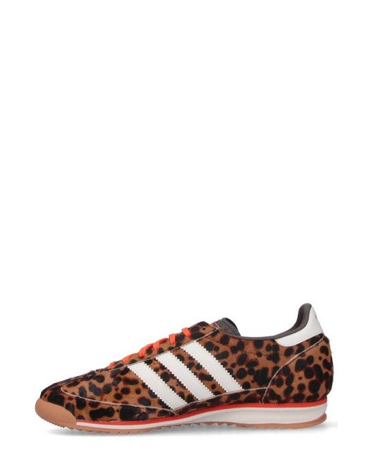 Adidas Brown Sl 72 Og Lace-Up Sneakers