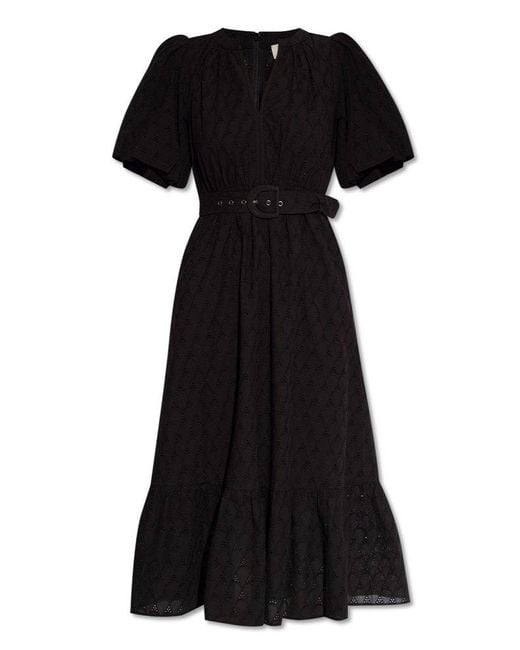 Diane von Furstenberg Black Polina V-neck Dress