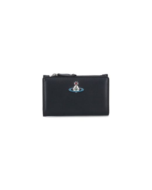 Vivienne Westwood Black Logo Bi-fold Wallet