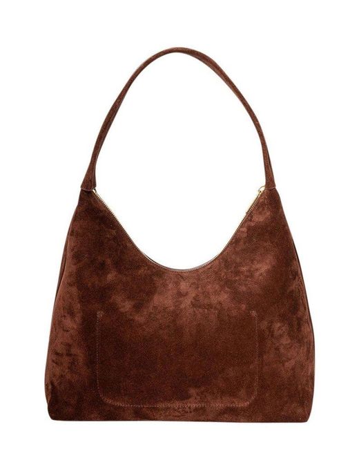 Mansur Gavriel Brown Candy Zipped Hobo Bag