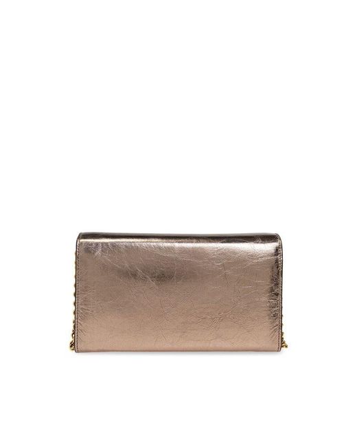 Chloé Gray Wallet On Chain Iconic