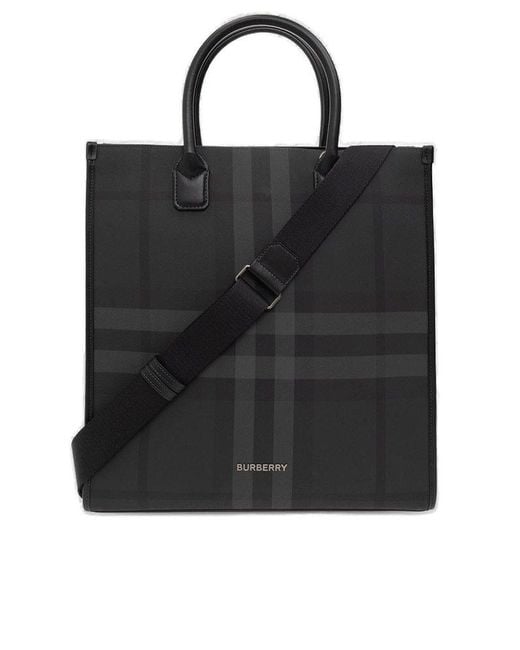 Burberry Black 'denny Slim' Shopper Bag, for men