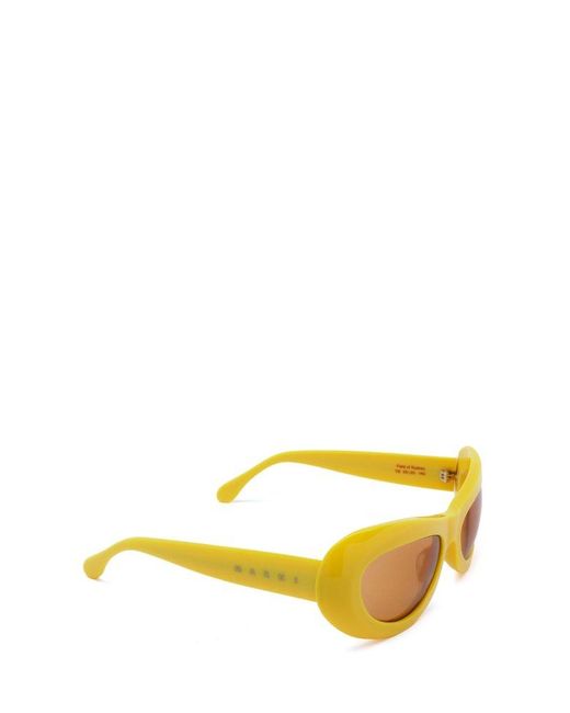 Marni Yellow Field Of Rushes Cat-yeye Frame Sunglasses