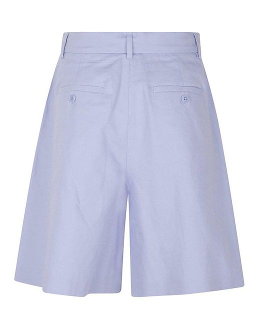 Weekend by Maxmara Blue Flared Bermuda Shorts