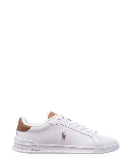Polo Ralph Lauren Heritage Court Ii Sneakers in White | Lyst UK