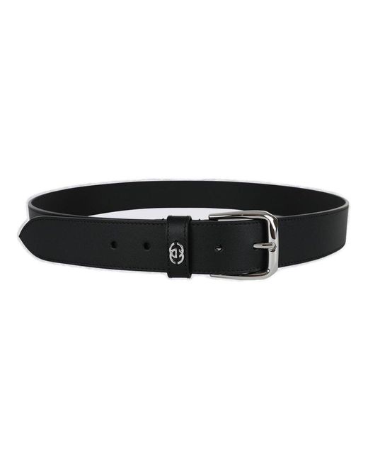 Gucci Black Interlocking G Detail Belt for men