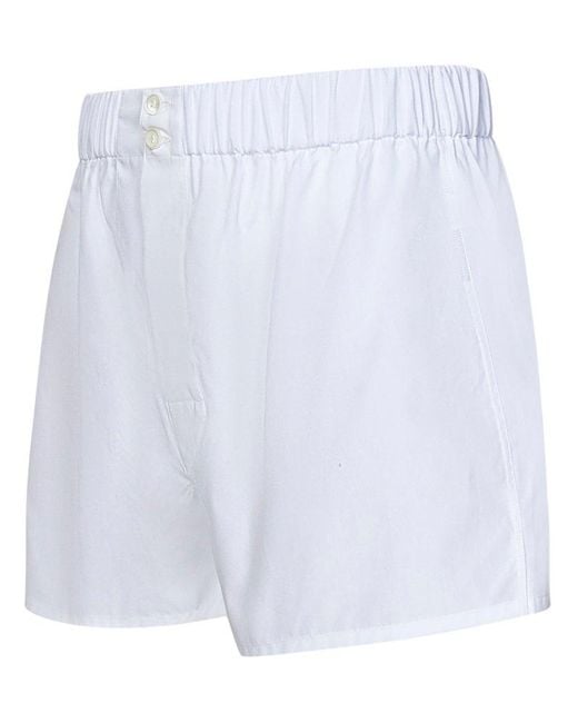 Brioni White Elastic Waist Boxers for men