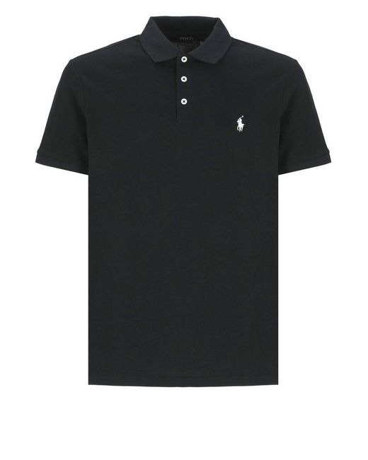 Polo Ralph Lauren Black T-Shirts And Polos for men