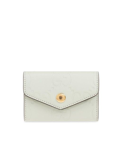 Gucci White Leather Card Holder,