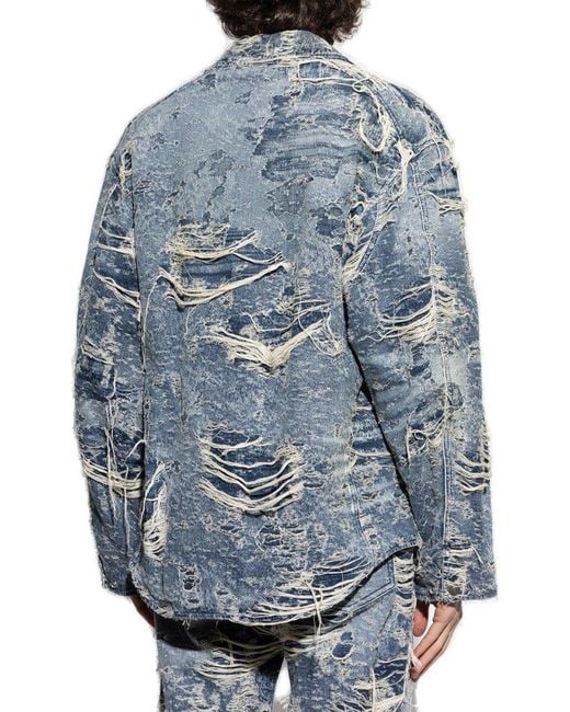 DIESEL Blue Jacket D-Ivar-Fsg1 for men