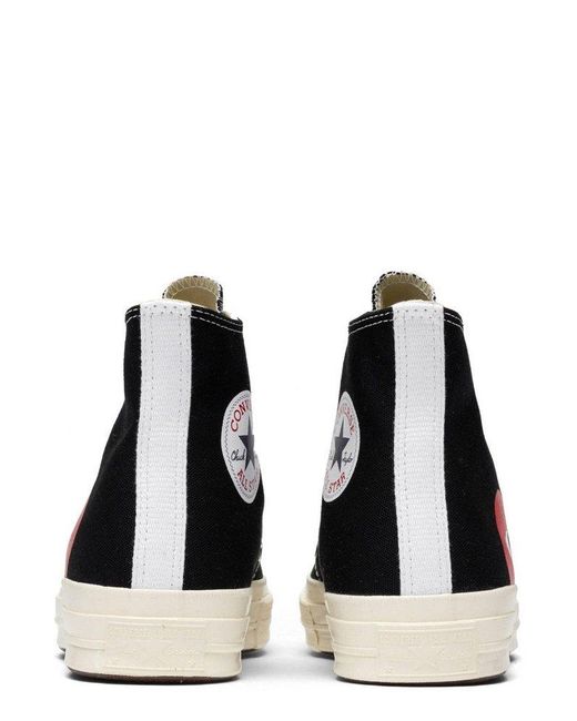 Converse White X Comme Des Garcons Play All Star Chuck 70 High Lace-Up Sneakers