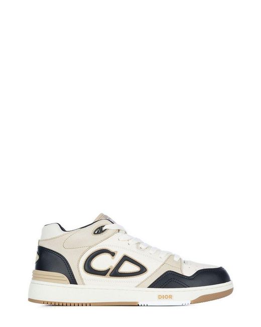 Dior White B57 Mid-top Sneakers for men