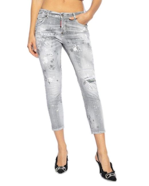 DSquared² Gray 'cool Girl' Jeans,