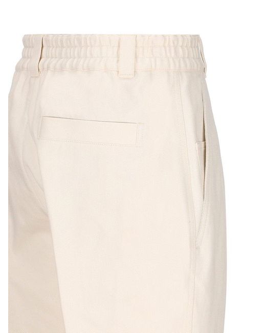 Loro Piana White Straight-leg Tailored Trousers for men