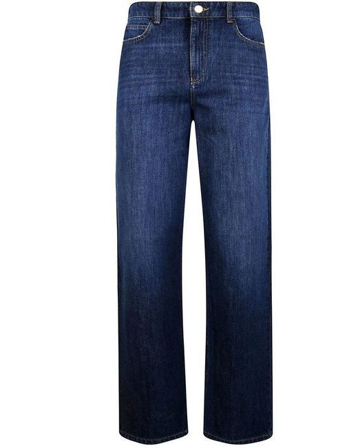 Emporio Armani Blue Straight Leg Jeans
