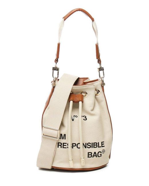 V73 White Responsibility Bis Bucket Bag