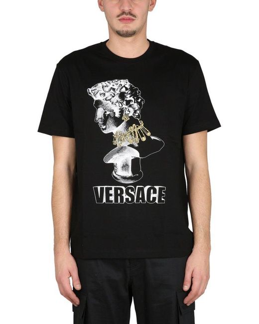Versace Statue T-shirt Black for men