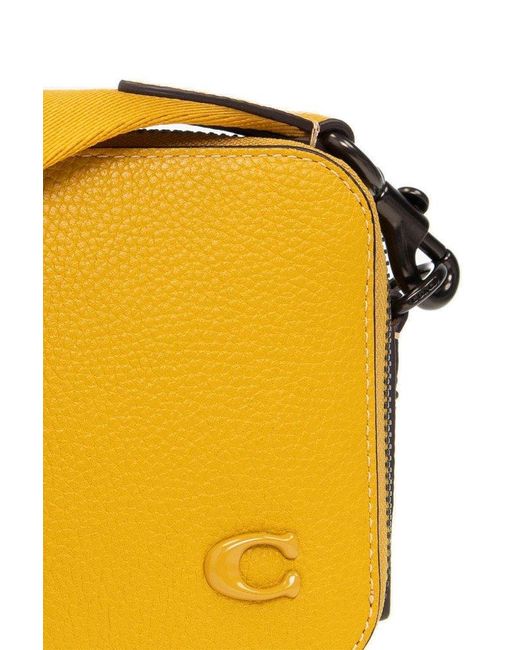 COACH 'charter Small' Shoulder Bag in Yellow for Men | Lyst