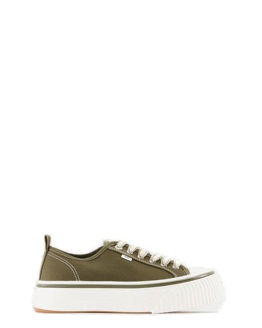 AMI Green Paris Chunky Sole Lace-up Sneakers for men