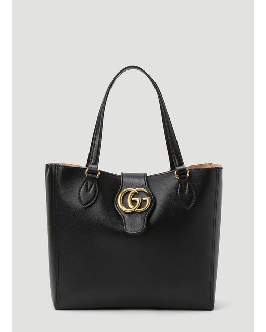 Gucci Black Small Tote With Double G