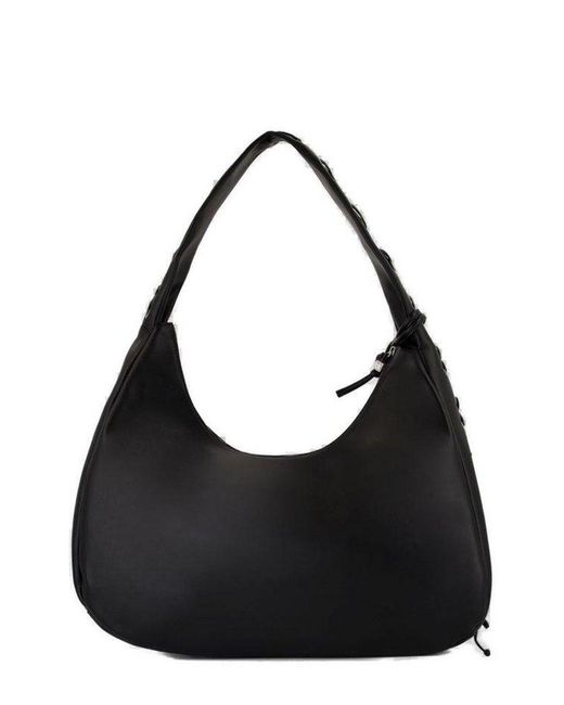 Ganni Xxl Hobo Bag in Black | Lyst