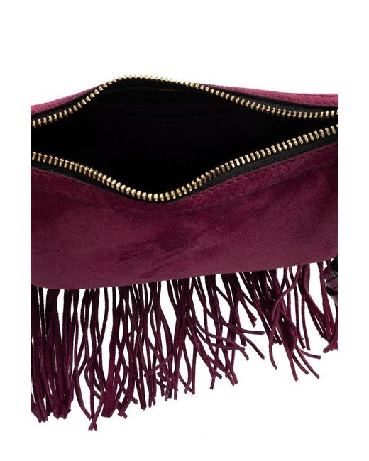 Isabel Marant Purple ‘Oskan Moon’ Shoulder Bag
