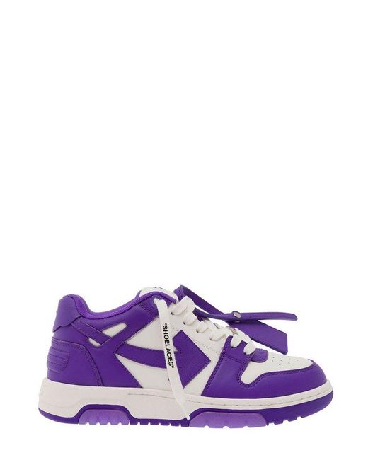 Off-White c/o Virgil Abloh Out Of Office Sneaker In White/purple