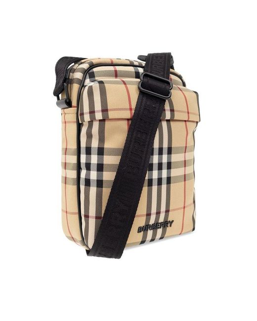 Burberry Black 'freddie' Shoulder Bag, for men