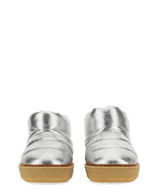 Isabel Marant White Eskee Quilted Slip-on Boots