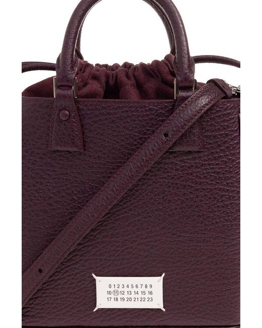 Maison Margiela Purple 5ac Vertical Top Handle Bag